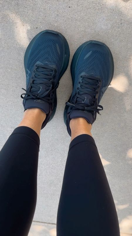 All black Hoka’s! I’m obsessed and they run tts! 

#LTKFitness #LTKShoeCrush #LTKActive