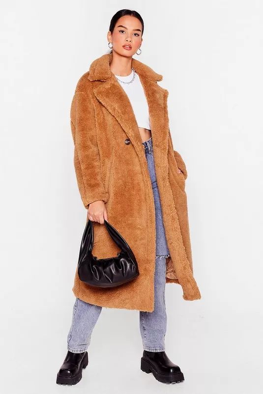 Fur Once in My Life Faux Fur Longline Coat | Nasty Gal (US)