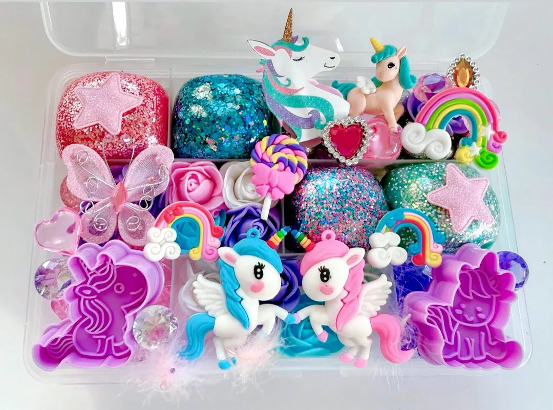 Unicorn & Rainbows Play Dough Kit,girls Birthday,christmas Girls Gift ,magical Playdough Set,todd... | Etsy (US)