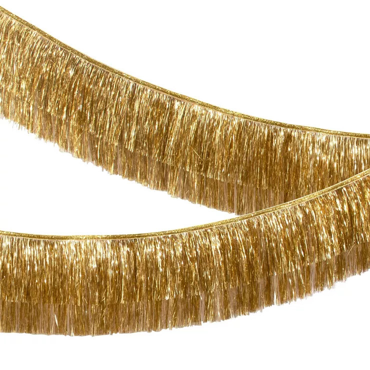 Meri Meri Gold Tinsel Fringe Garland (Pack of 1) | Target