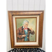 Vintage Portrait - Antique Painting Whimsical Artwork Vertical Framed | Etsy (US)