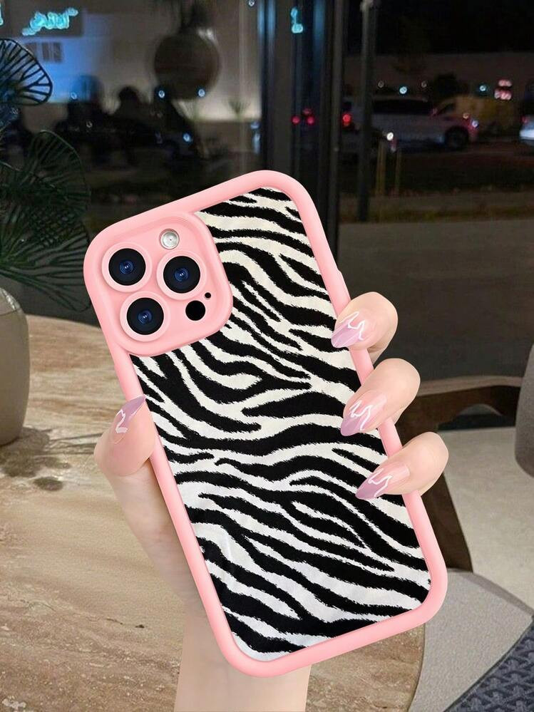 GALLAPLE Zebra Print Phone Case,Fashionable Aesthetic Protective Cover For IPhone 16 15 14 13 12 11 X XS XSMAX Plus Pro ProMax 16E 13MINI 12MINI Case | SHEIN