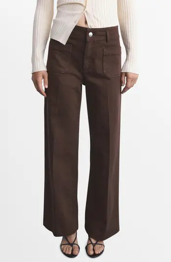 Jessie Patch Pocket Wide Leg Jeans | Nordstrom