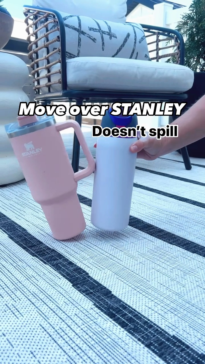 Trading in my Stanley!  It’s too bulky and I don’t love the straw.   It is so natural to drink out of, it’s hard to explain, but it’s a must try.  No water bottle is as smooth, plus you can also pour it 🤯. I take it everywhere! Gym, outings, sport events, lake, beach and pool! 

#LTKVideo #LTKGiftGuide #LTKfindsunder50