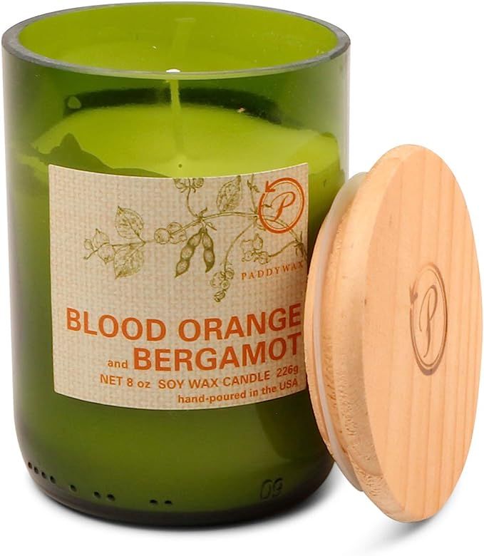 Paddywax Candles Eco Collection Soy Wax Blend Candle in Glass Jar, Medium- 8 Ounce, Blood Orange ... | Amazon (US)