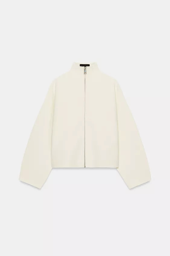 ZIPPER KNIT CARDIGAN | Zara Canada