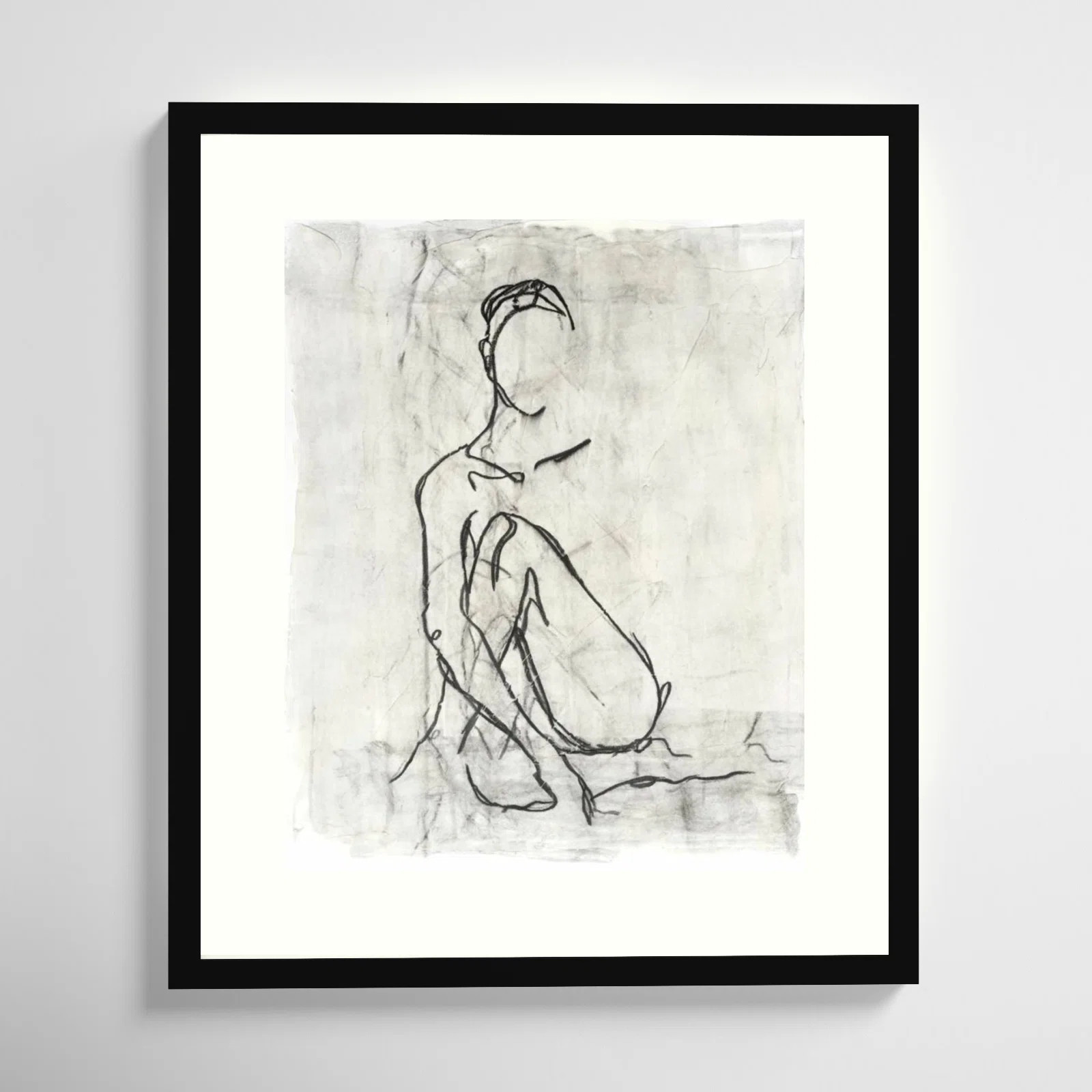 " Embellished Nude Contour Sketch II " by Ethan Harper | Wayfair North America