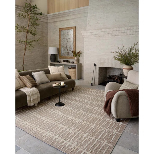 Amber Lewis x Loloi Bexley Taupe / Natural Area Rug | Wayfair North America