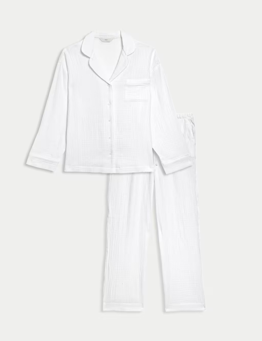 Pure Cotton Revere Pyjama Set | Marks & Spencer (UK)