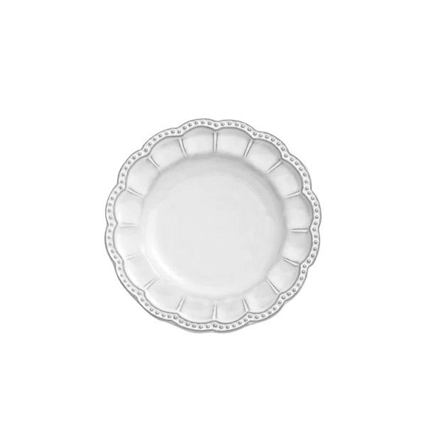 Bella Bianca Beaded 6.25" Bread and Butter Plate | Wayfair North America