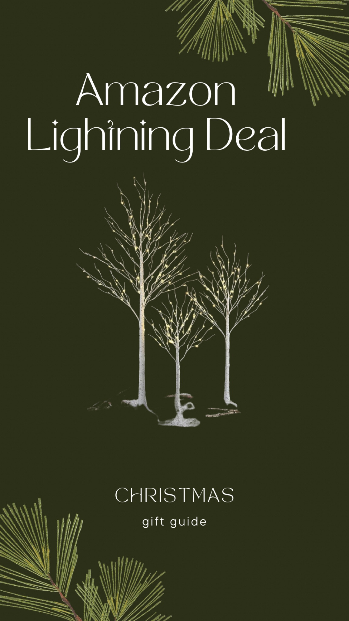 3-pack Christmas tree. Amazon lightning deal. 25%off 

#LTKGiftGuide #LTKHoliday #LTKCyberWeek