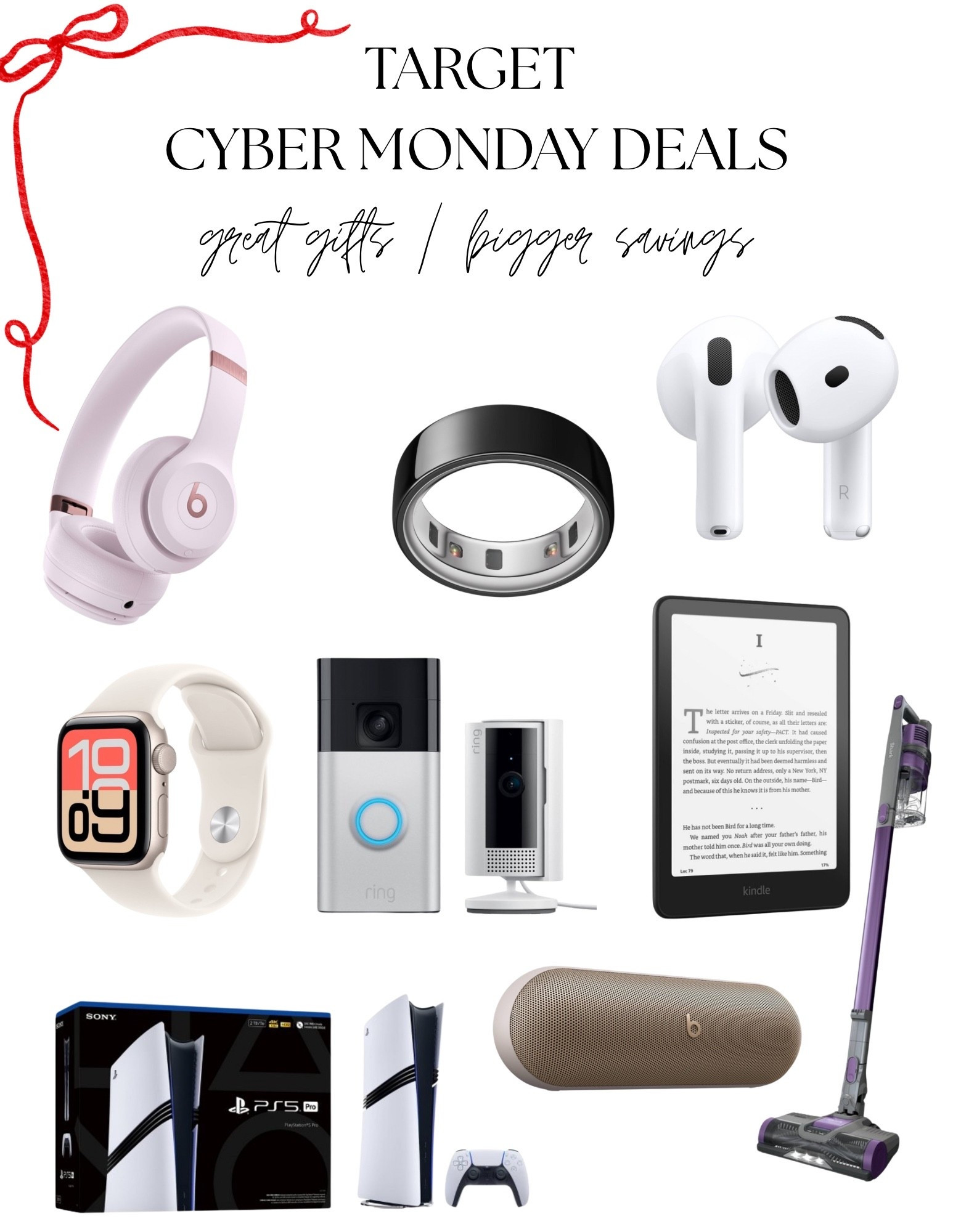 Target’s Tech Cyber Sales 

#LTKSaleAlert #LTKGiftGuide #LTKCyberWeek