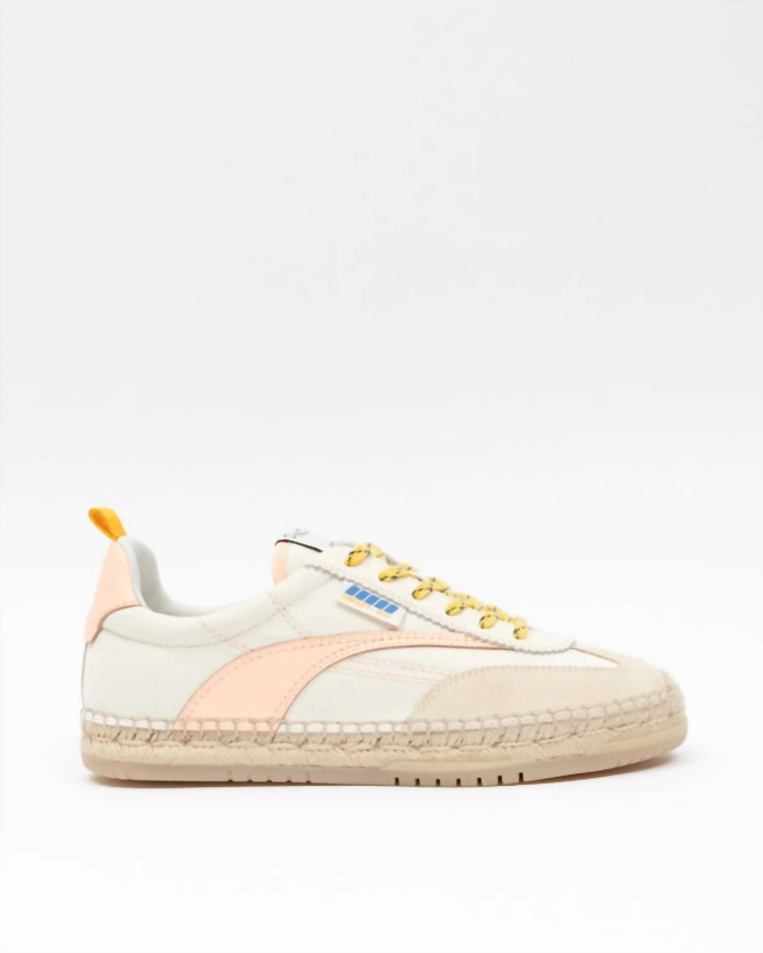 Women's St Tropez Leather Sneaker In Electric Sand | Shop Simon