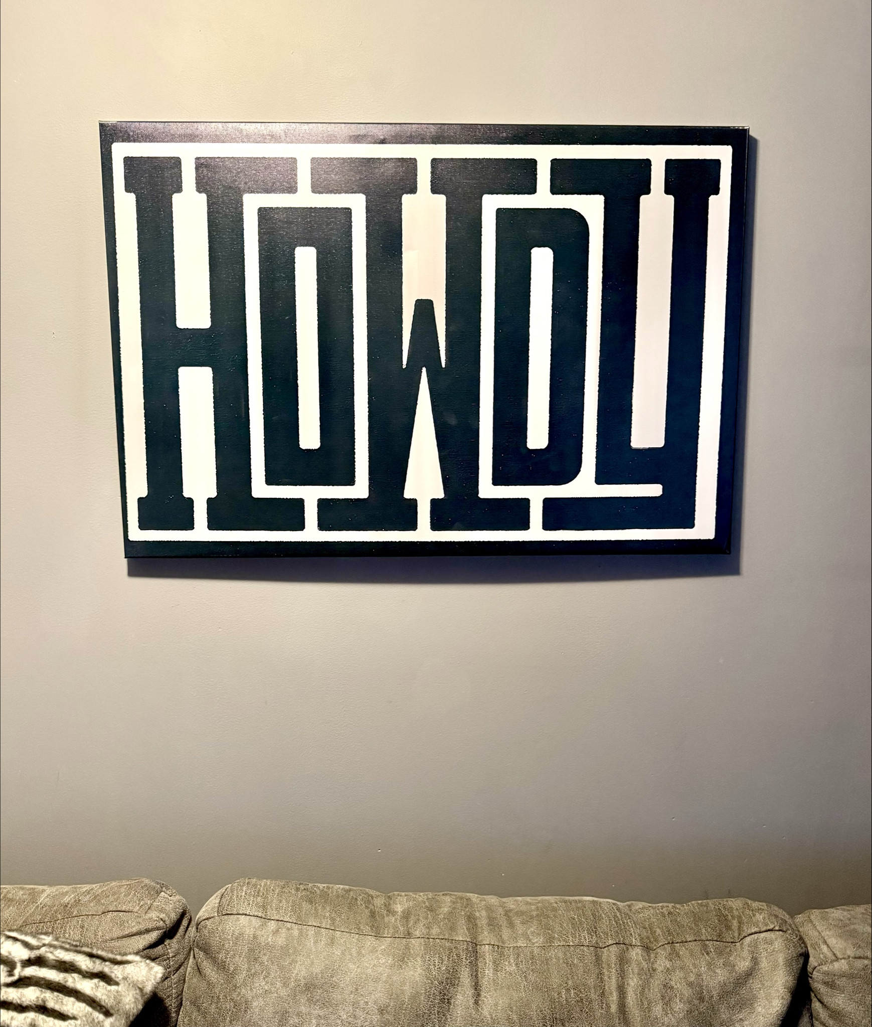 HOWDY Stretched Canvas Wall Sign #howdy #western #country 

#LTKHome #LTKGiftGuide #LTKSeasonal