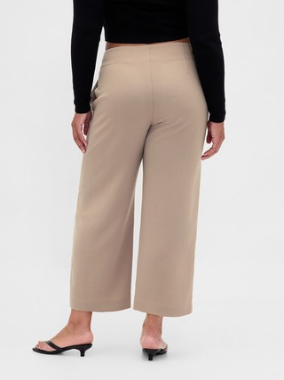 High Rise Twill Straight Ankle Pants | Gap (US)