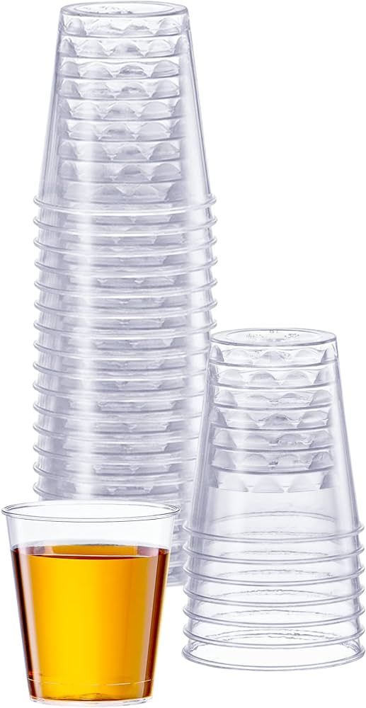 Comfy Package Clear Hard Plastic Shot Glasses [1 oz. - 100 Count] Disposable Shot Cups | Amazon (US)