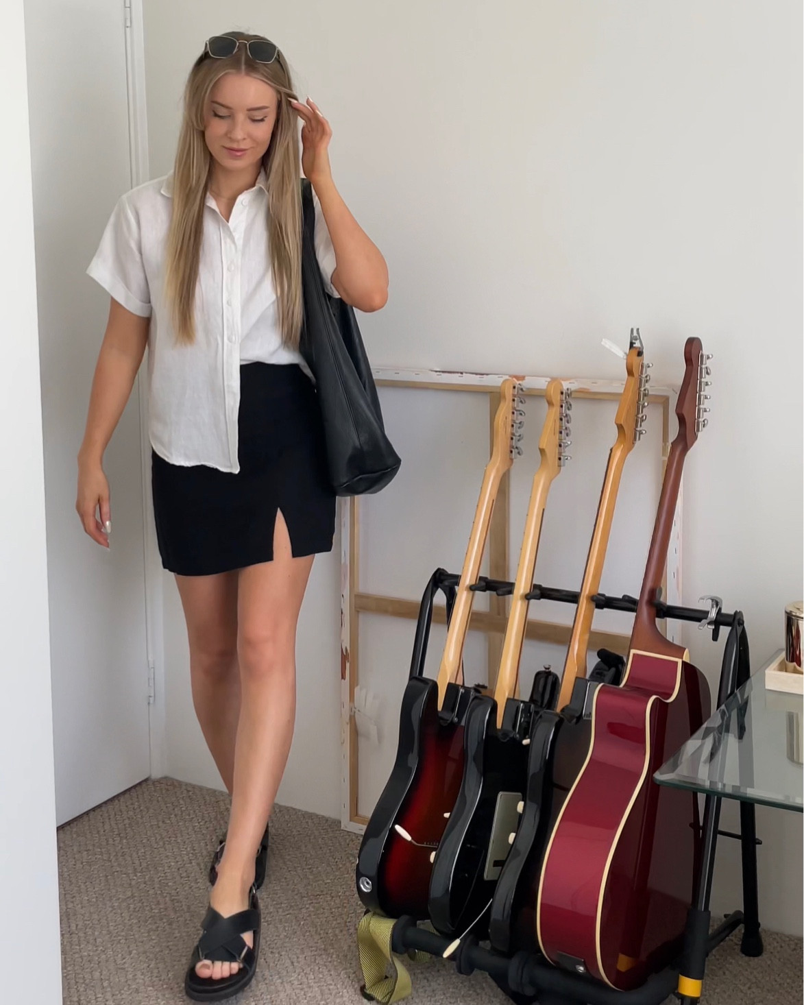 Day 9/30 summer outfit inspo - a super simple outfit for a super hot day! I love tucking my shirts like this lately #LTLGift 

#LTKaustralia #LTKGiftGuide #LTKstyletip