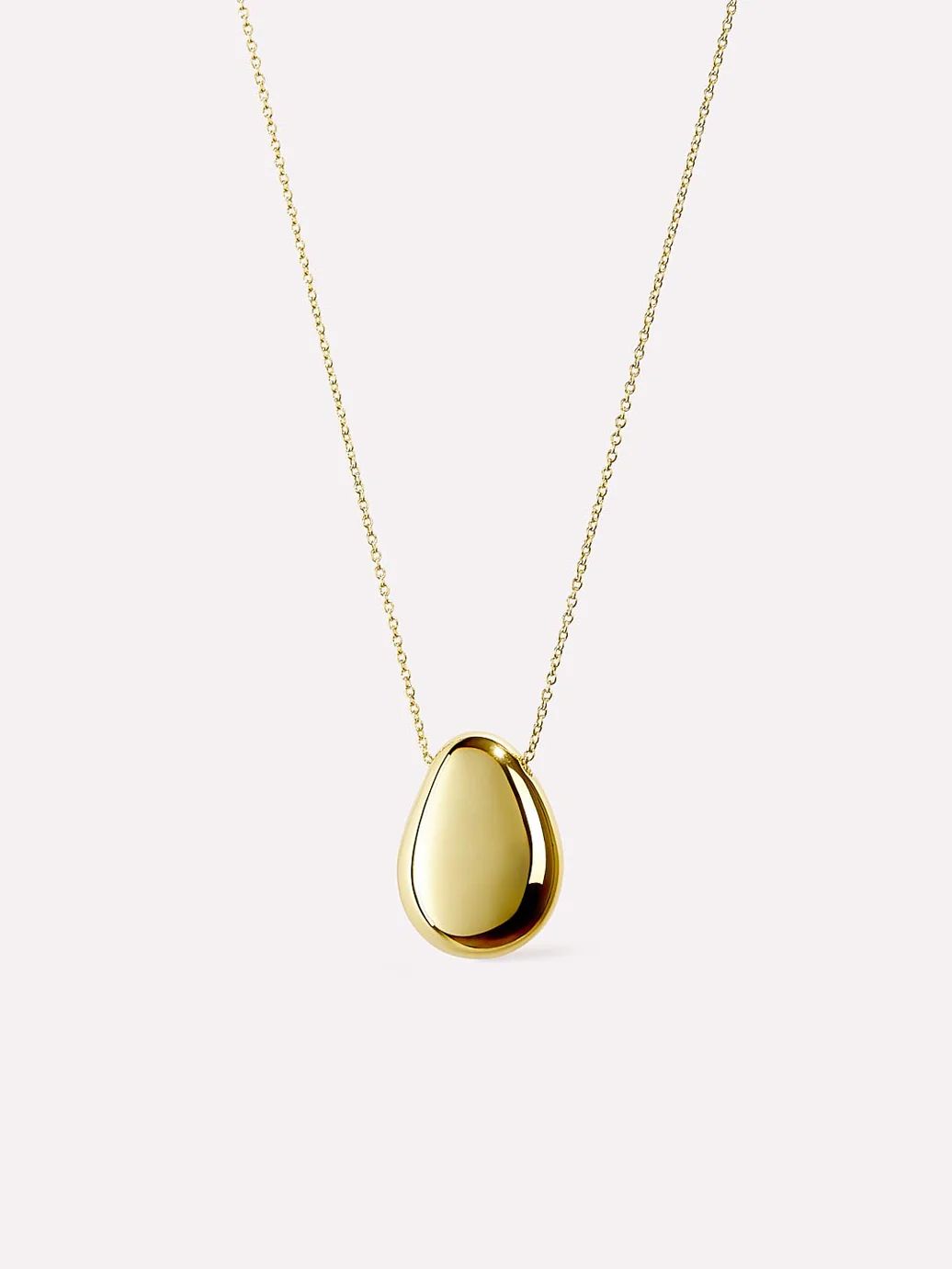 Gold Pendant Necklace - Pebble | Ana Luisa