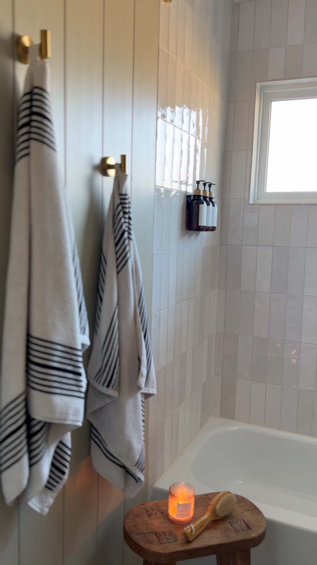 This target stool works so well as a little bathroom accent too! 

Guest bathroom, soap dispensers, zellige tile

#LTKHome