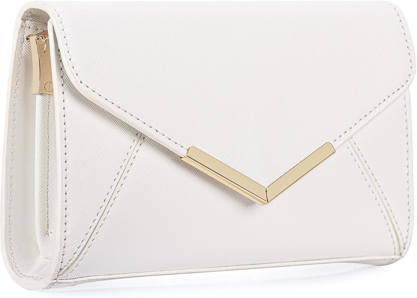 DEXMAY Women Envelope Clutch Faux Saffiano Leather Evening Handbag Foldover Clutch Bag Formal Dre... | Amazon (US)