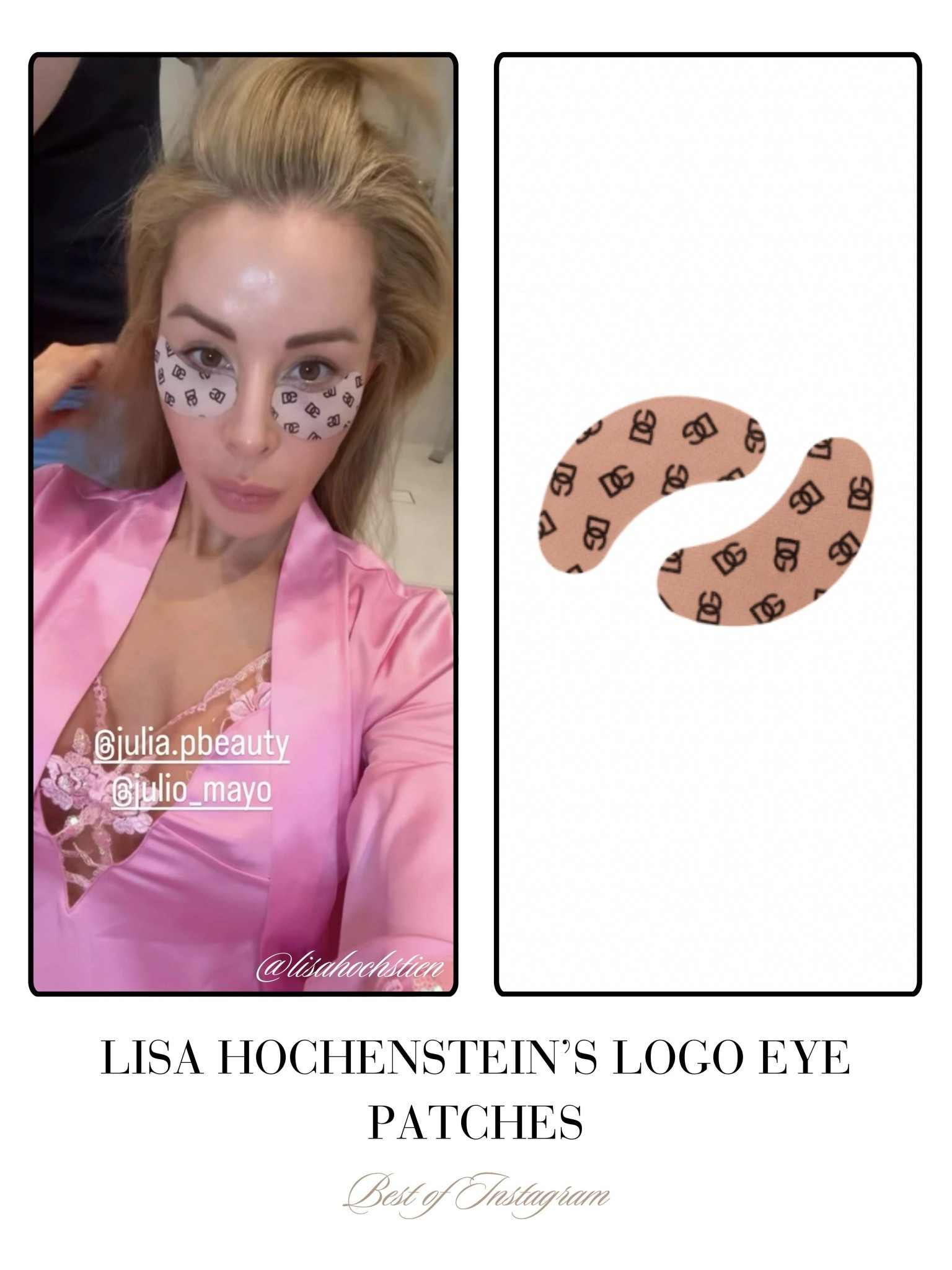 Lisa Hochstein’s Logo Eye Patched 📸 @lisahochstein 