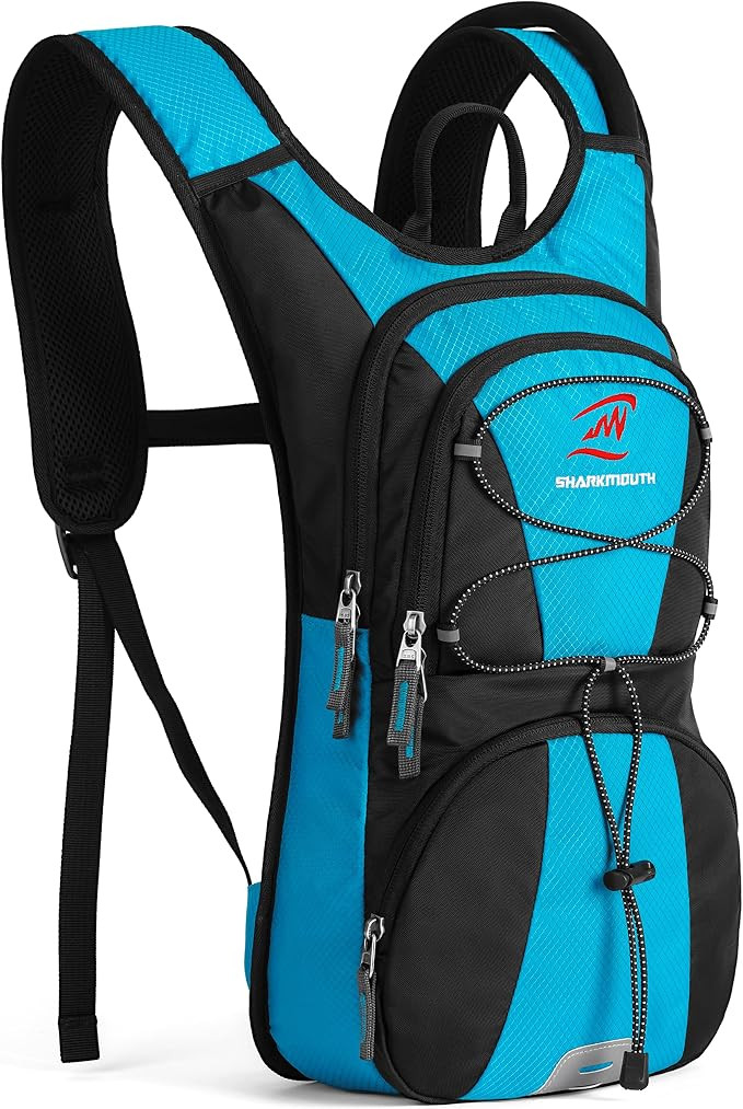 SHARKMOUTH FLYHIKER Hiking Hydration Backpack Pack with 2.5L BPA Free Water Bladder, Lightweight ... | Amazon (US)