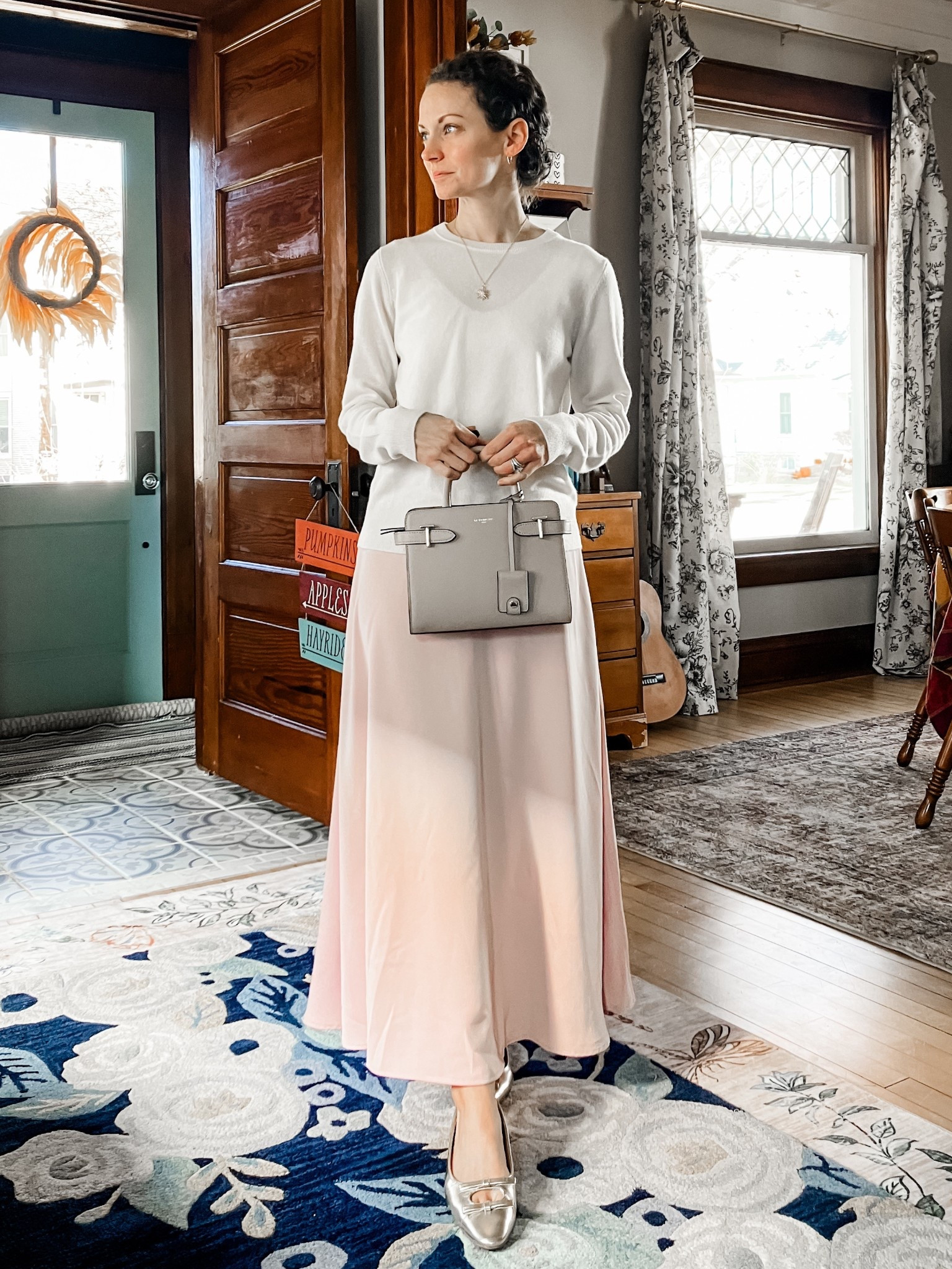 Fall church outfit!
Petite outfit. Modest outfit. Classic outfit. Neutral outfit  

#LTKmomlife #LTKSeasonal #LTKOver40