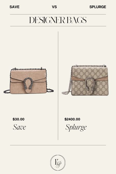 Save VS Splurge - Designer Bag Edition! #kathleenpost #savevssplurge #lookforless

#LTKstyletip #LTKitbag