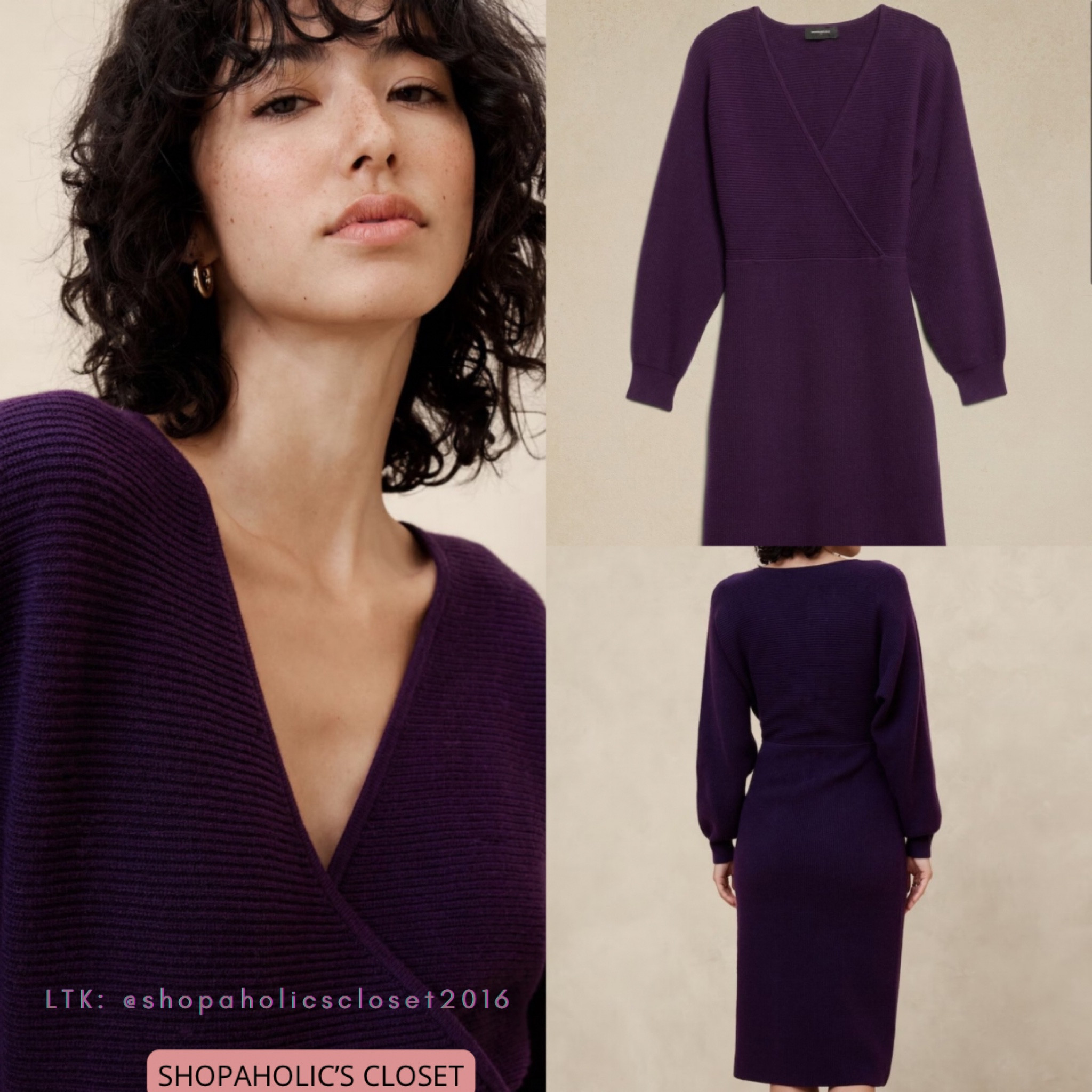 Sugar Plum 

Perfect for work and that after work Christmas party 🎉 

#shopdeescloset #shopaholicscloset

Sweater Dress

#LTKStyleTip #LTKWorkwear #LTKParties