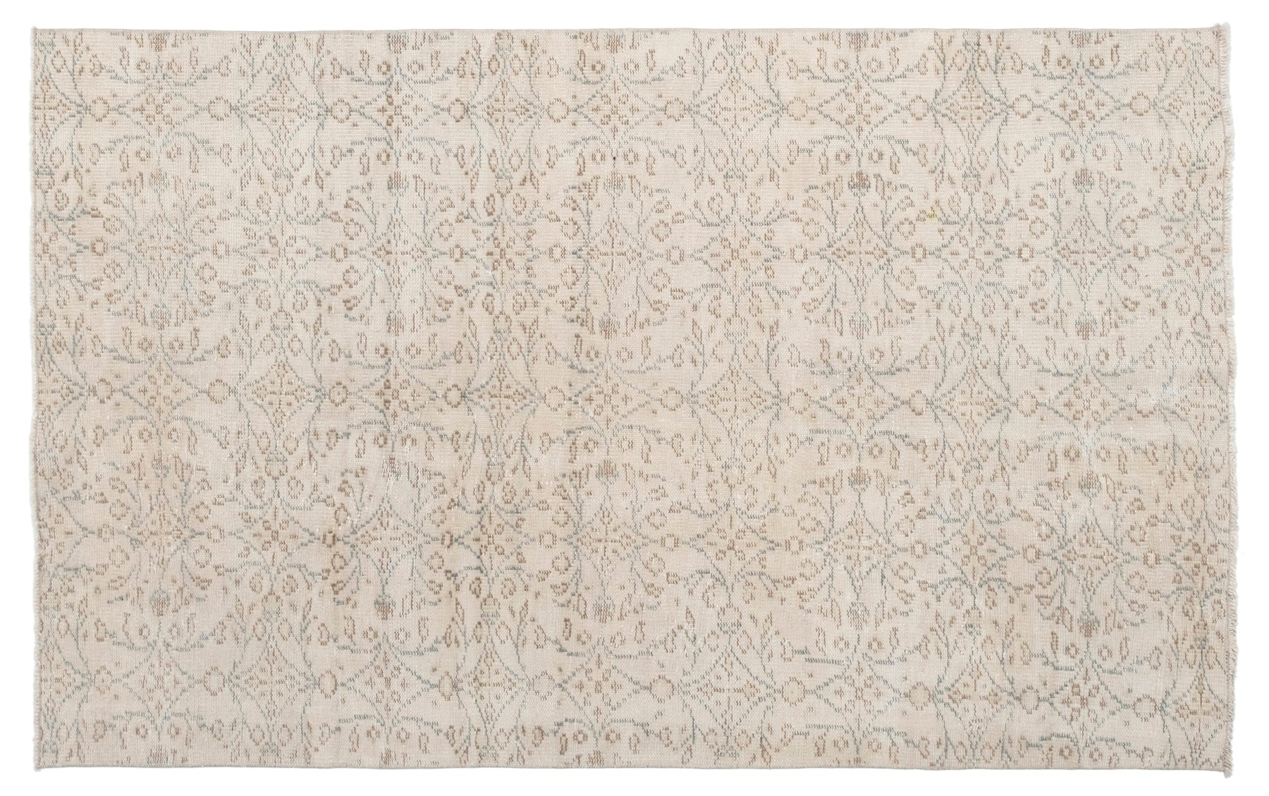 4' X 6' Vintage Distressed Rug, Beige - Trevel | Revival Rugs Inc