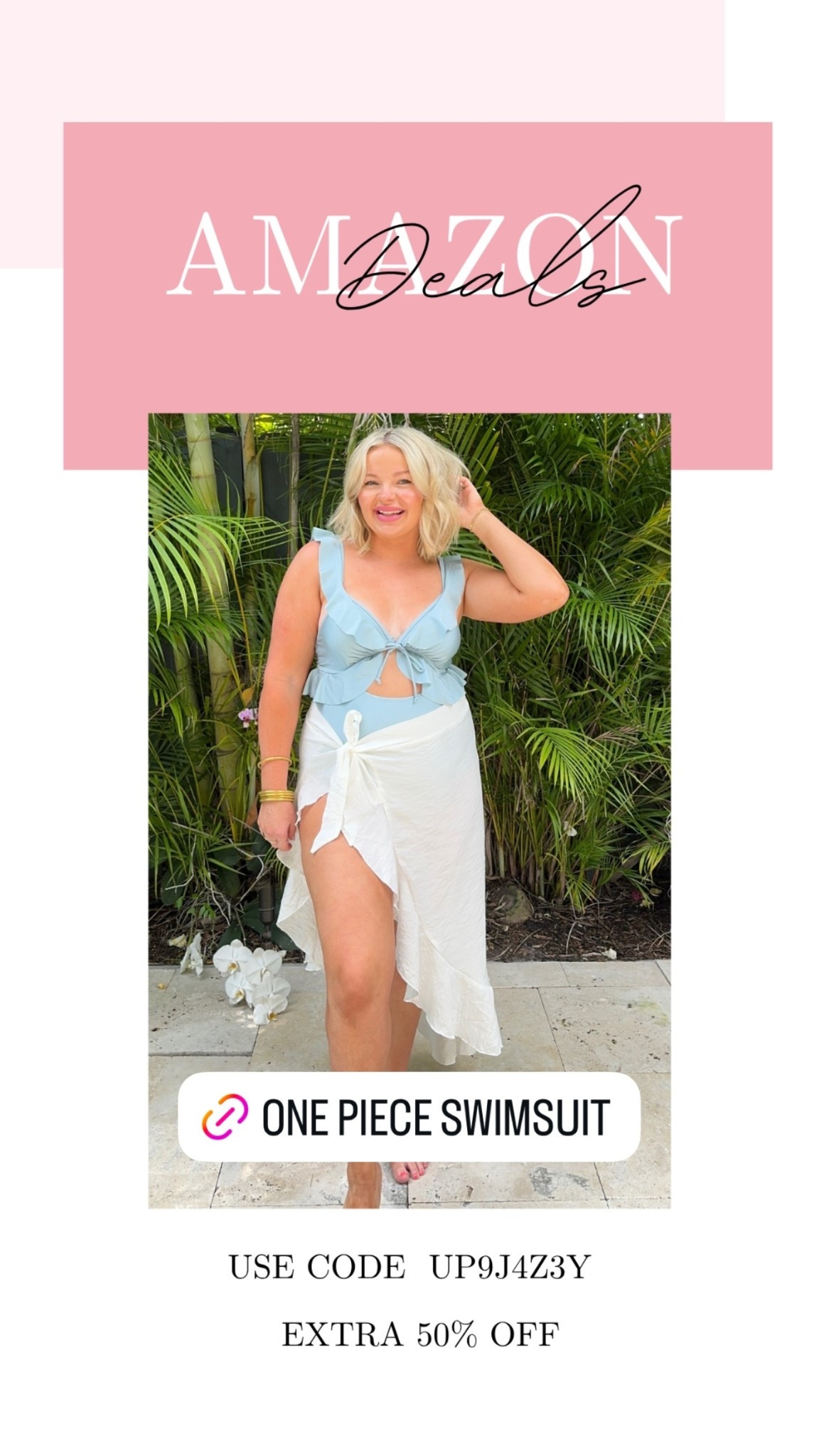 Ruffle swimsuit on major deal!! 

#LTKMidsize #LTKSwim #LTKSaleAlert