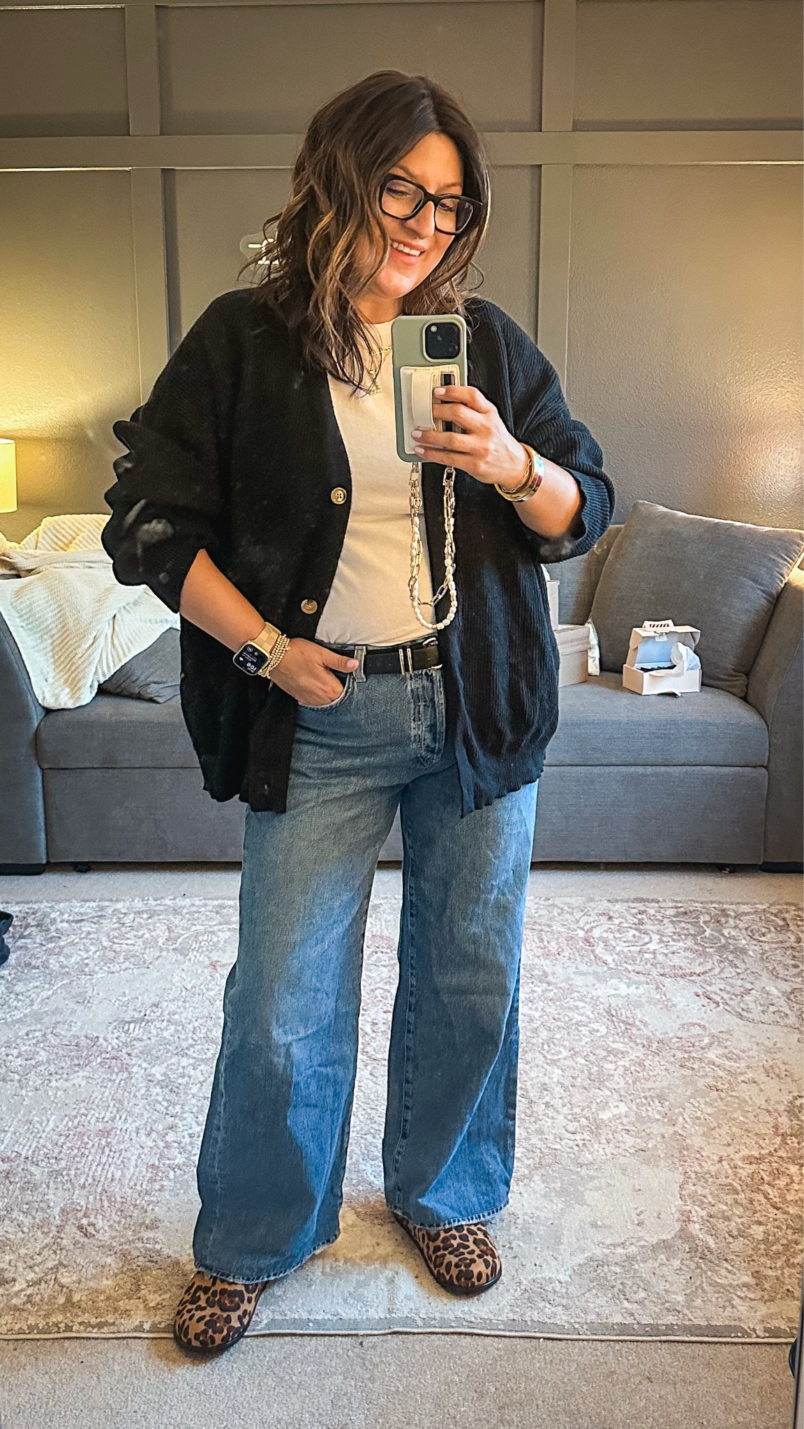 Amazon black cardi (XL)
Abercrombie tee (L)
Amazon belt (L)
Citizens of humanity jeans (32)
Amazon clogs



#LTKMidsize #LTKOver40 #LTKStyleTip