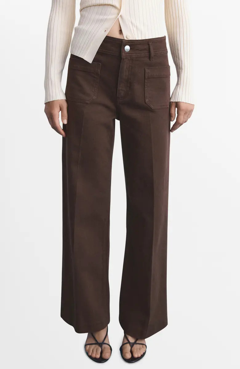 Jessie Patch Pocket Wide Leg Jeans | Nordstrom