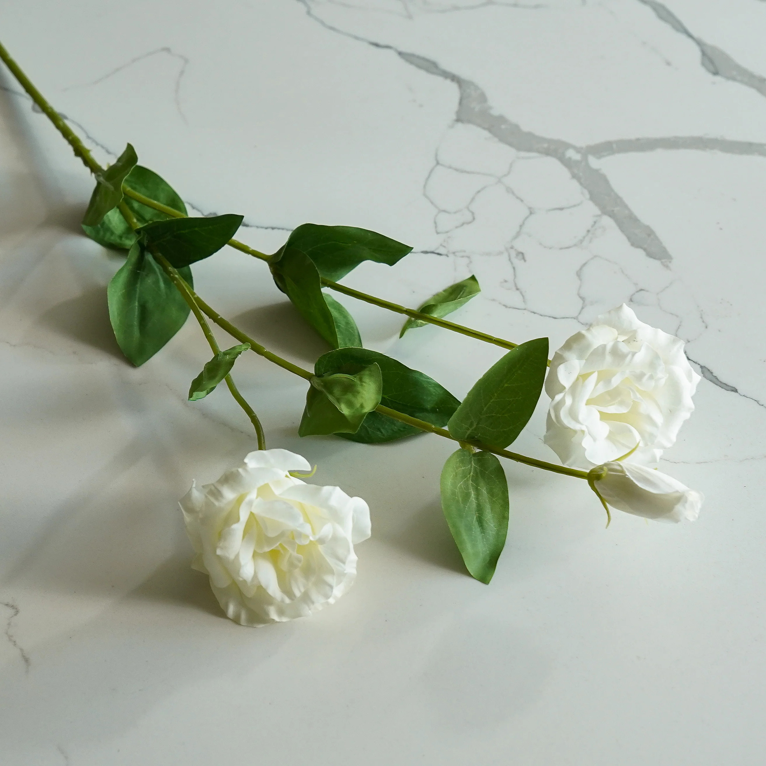 Real Touch Rose Stem | White | MJHome