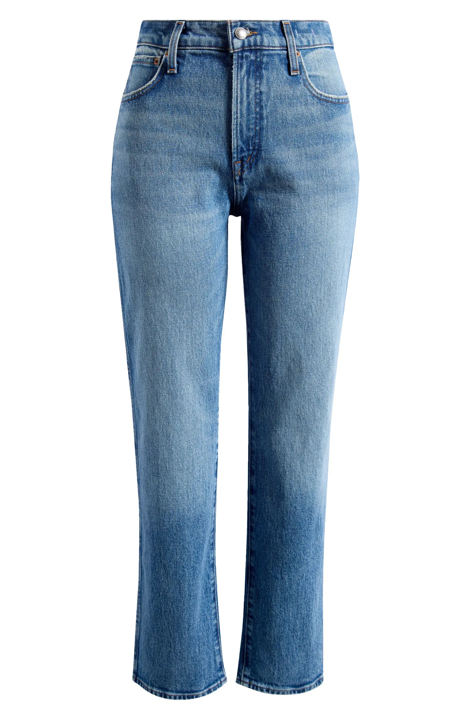 The Longline Straight Leg Jeans | Nordstrom