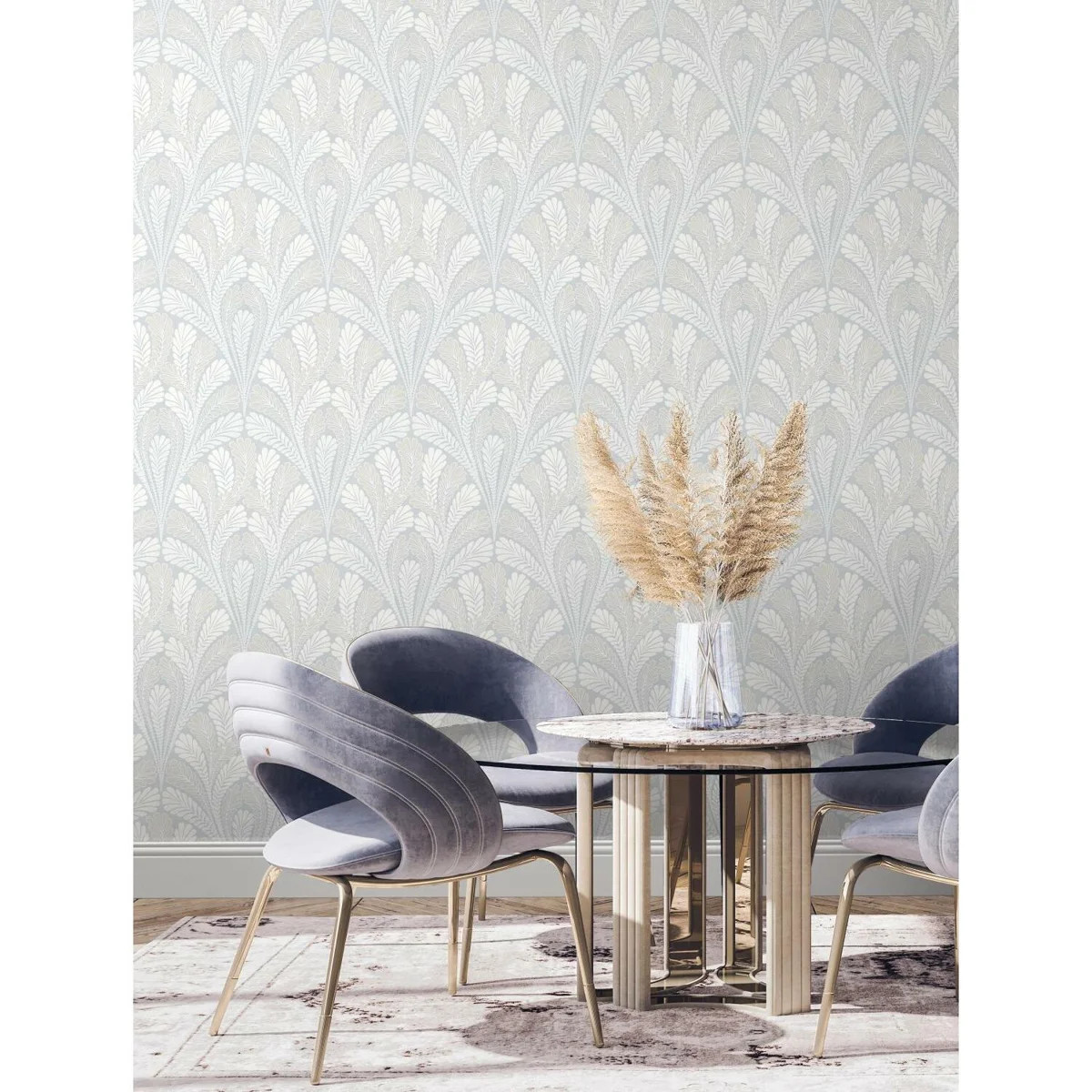 York Textures Floral Double Roll | Wayfair North America