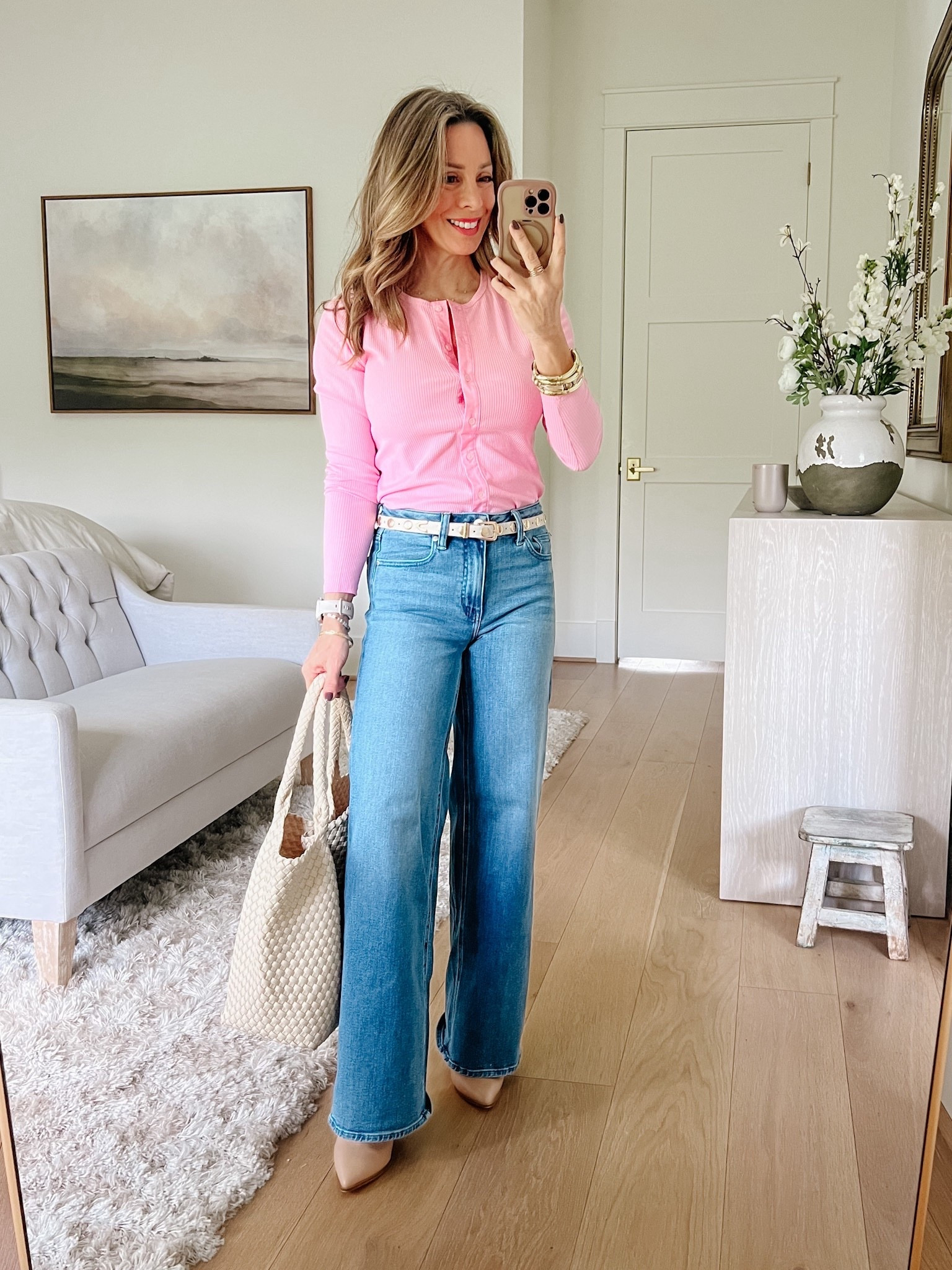 How cute is this bright pink cardigan top from Walmart 🍬

Top Fit: I’m wearing an XS

Jeans Fit: I’m wearing a 25

#LTKValentine #LTKgrwm #LTKPetite