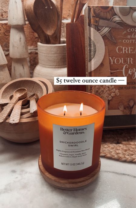 These $5 Better Homes and Gardens candles are SO GOOD. Lots of awesome scents and such a good gift for baskets / etc.! 🌲🎅🏻🎁✨🕯️

For her / for him / gift idea / gift guide / home / under $10 / Walmart finds / Holley Gabrielle 

#LTKhome #LTKCyberWeek #LTKsalealert