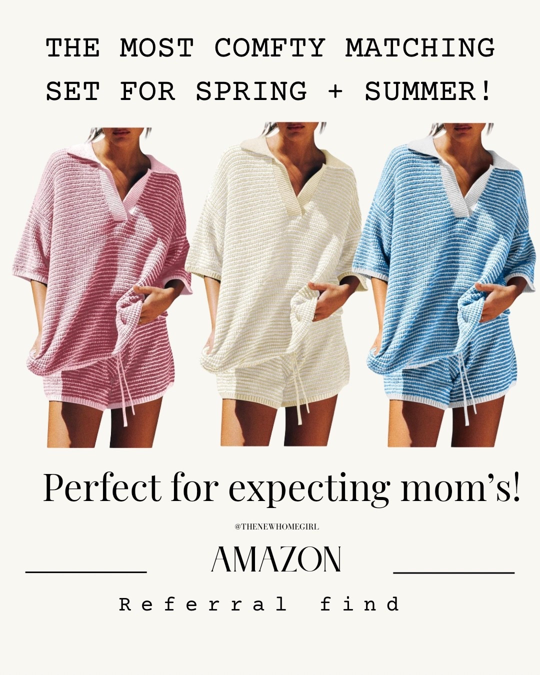 Matching Knit Amazon Set, Short Set, Maternity Fashion Finds, Spring Sets, Summer Matching Sets, Amazon Fashion Finds! 

#LTKspringtrends #LTKspring 

#LTKBump