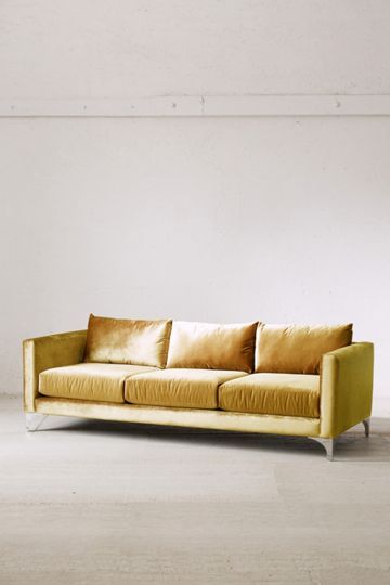 Chamberlin Velvet Sofa | Urban Outfitters (US and RoW)