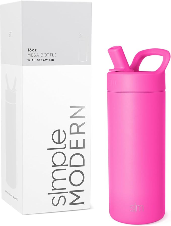 Simple Modern Kids Water Bottle with Straw lid | Insulated Stainless Steel Thermos | Reusable Wat... | Amazon (US)
