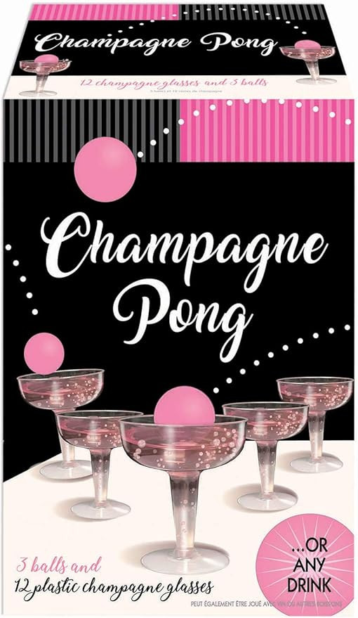 Champagne Prosecco Pong Luxury Kit – Alternative to Beer Pong Game Set – for Birthday, Bachel... | Amazon (US)