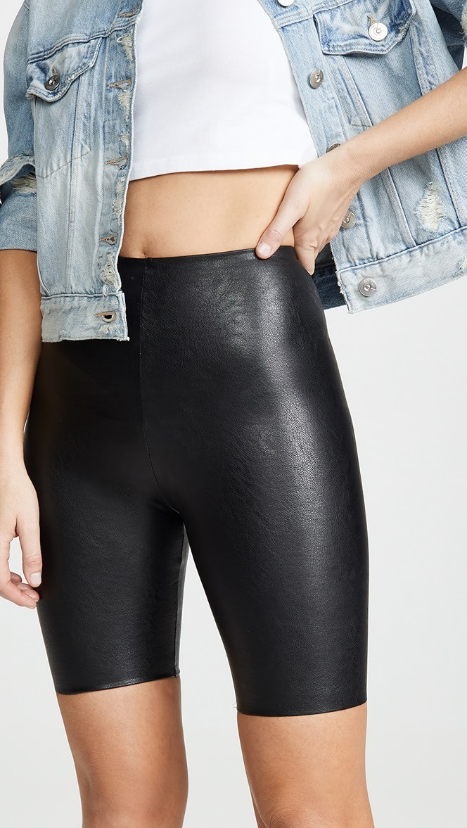 Faux Leather Bike Shorts | Shopbop