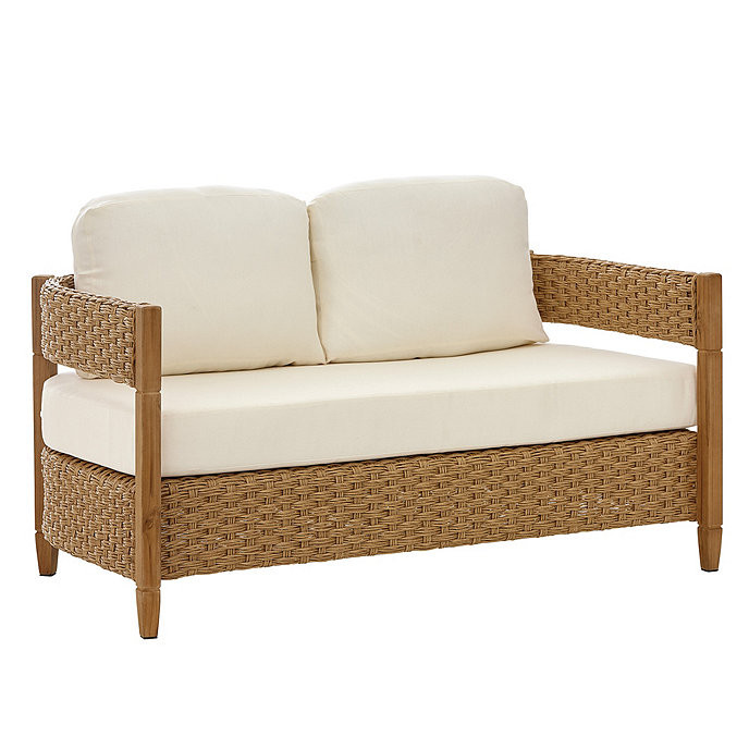 Cypress Outdoor Loveseat with Cushions | Ballard Designs, Inc.