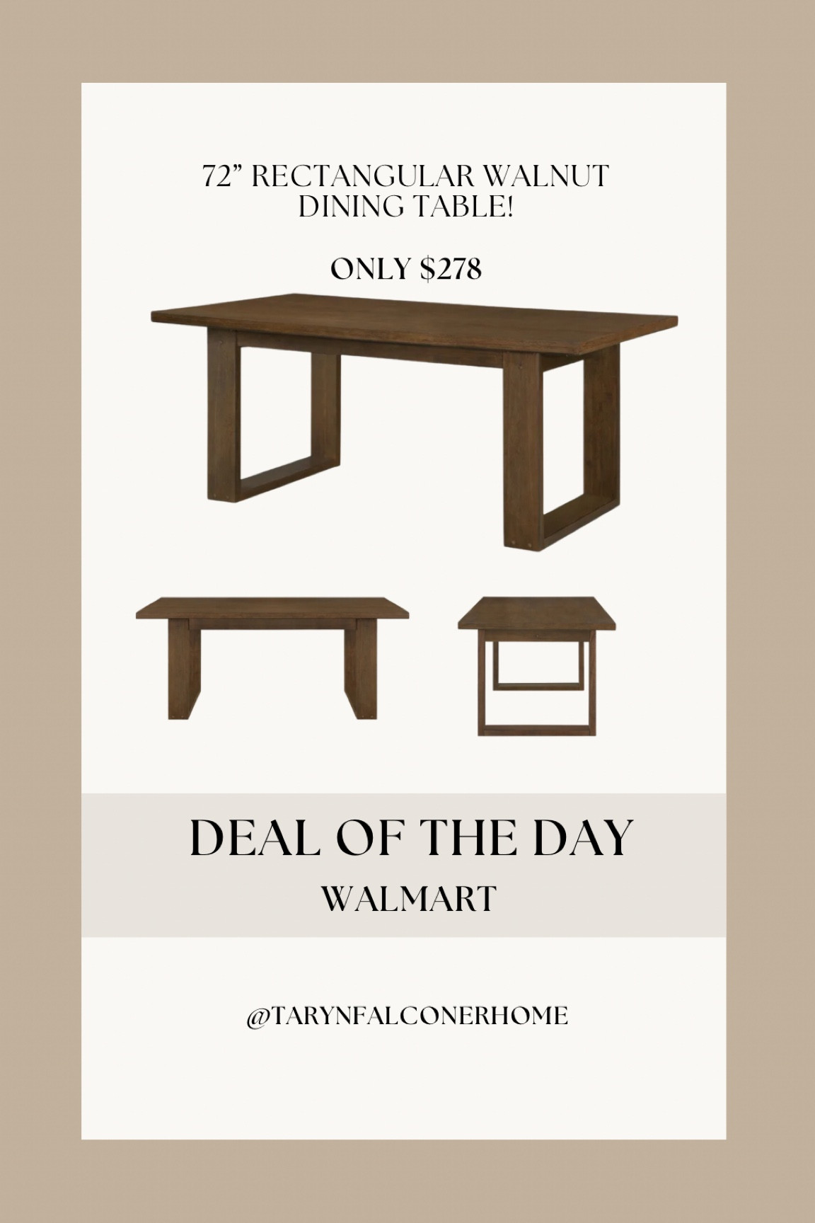 72” rectangular walnut dining table! ONLY $278

#diningtable #diningroom #budgetfriendly #homefind #diningroom 

#LTKcasa