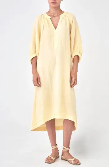 Gauze Dress with Pockets | Nordstrom