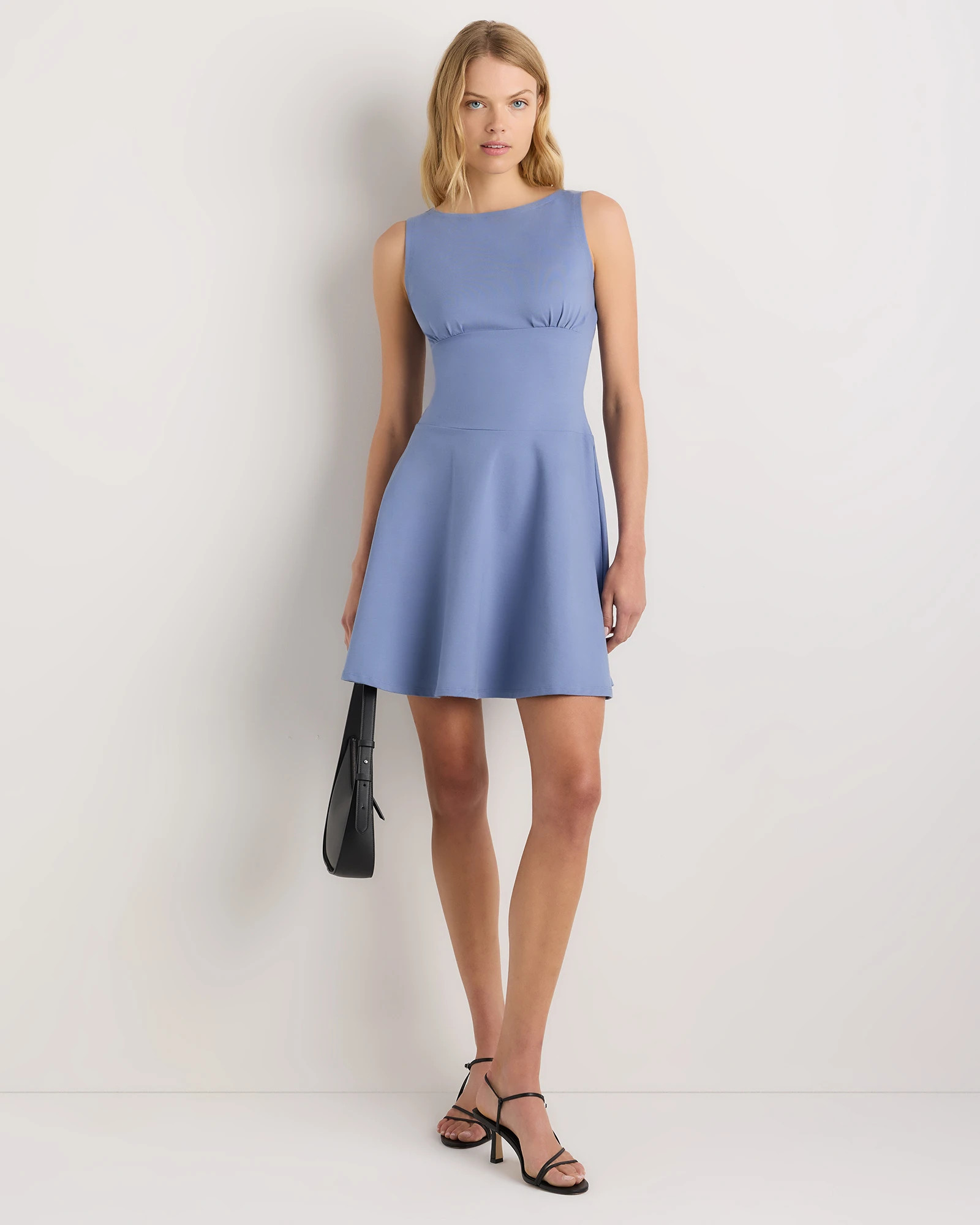 Organic Stretch Jersey Drop Waist Mini Dress | Quince