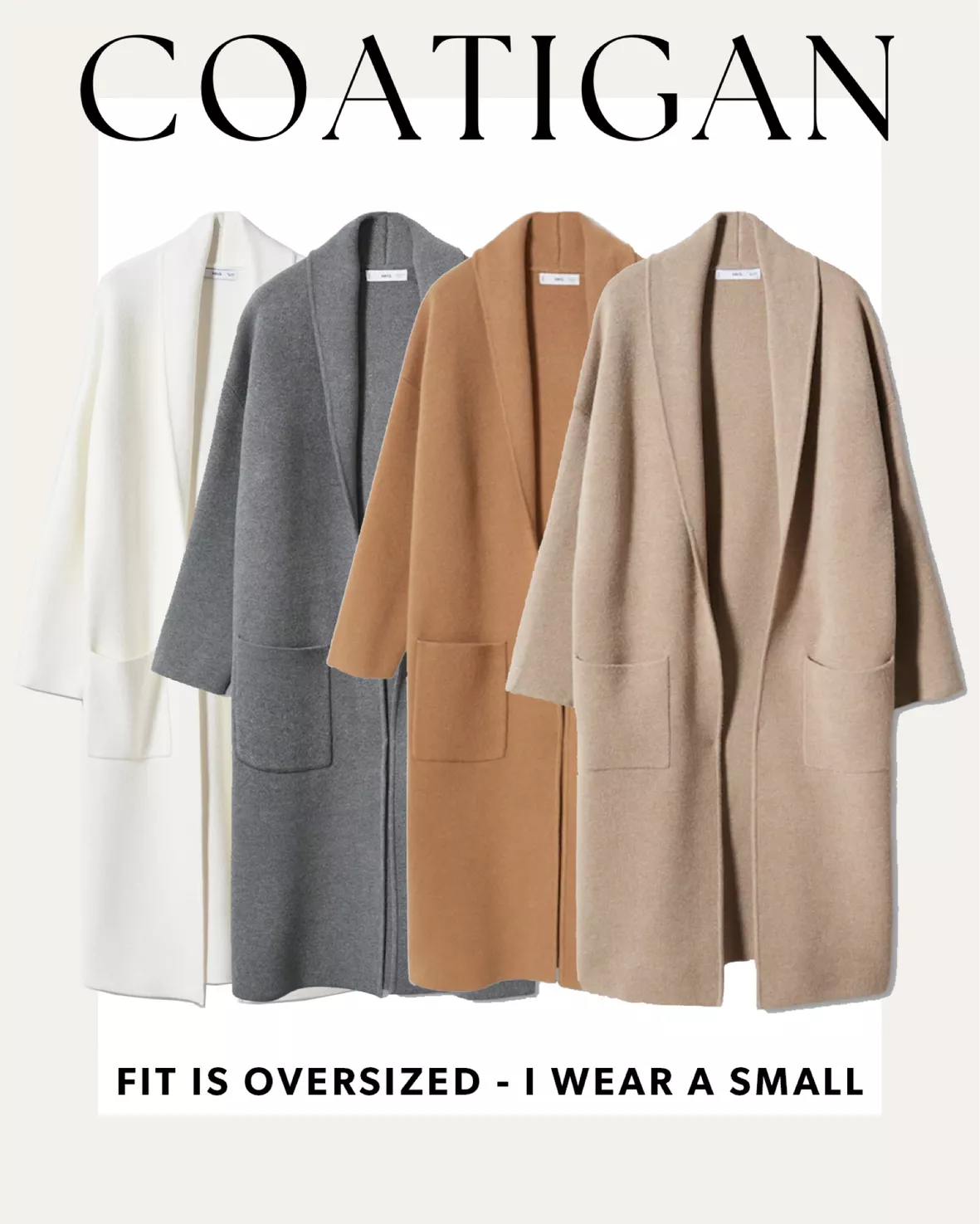 Oversized coat with pockets curated on LTK