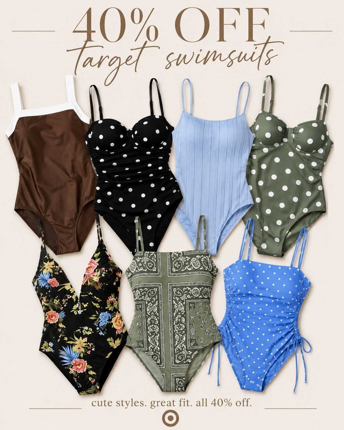 Target swimsuit sale | Target swimsuits | One-piece swimsuits | 40% off Target | Affordable swimsuits | Family vacation outfits | Pool day style | Beach outfits | Summer essentials

These Target one-piece swimsuits are 40% off and selling fast! I rounded up my favorite flattering styles—from classic neutrals to fun prints—all at an amazing price. Perfect for vacations, pool days, lake weekends, and the rest of summer. Shop my favorites before your size sells out! ☀️🏖️ #targetstyle #targetfinds #swimwear #summerstyle #ltksale #ltkunder50

#LTKSeasonal #LTKSwim #LTKTravel