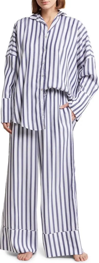 Papinelle Amelie Stripe Wide Leg Pajamas | Nordstrom | Nordstrom